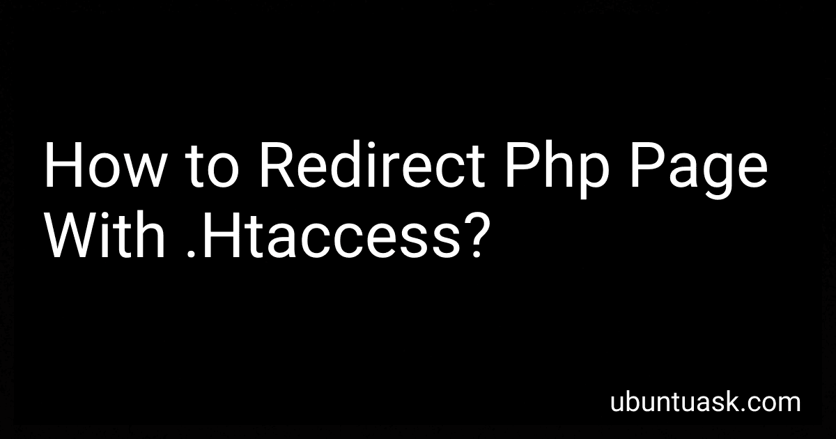 How to Redirect Php Page With .Htaccess? image