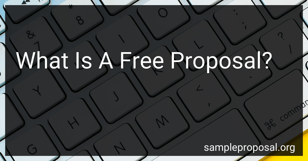 What Is A Free Proposal? image