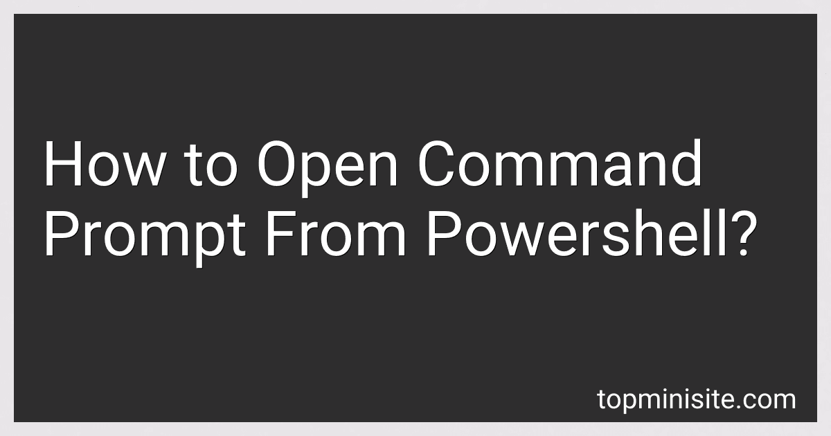 How to Open Command Prompt From Powershell? image
