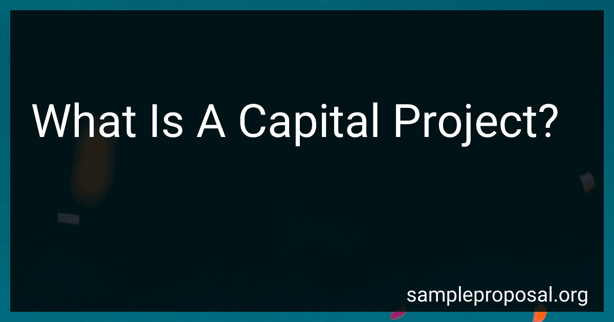 What Is A Capital Project? image