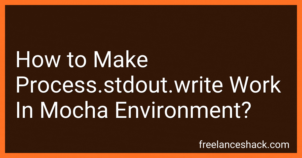 How to Make Process.stdout.write Work In Mocha Environment? image