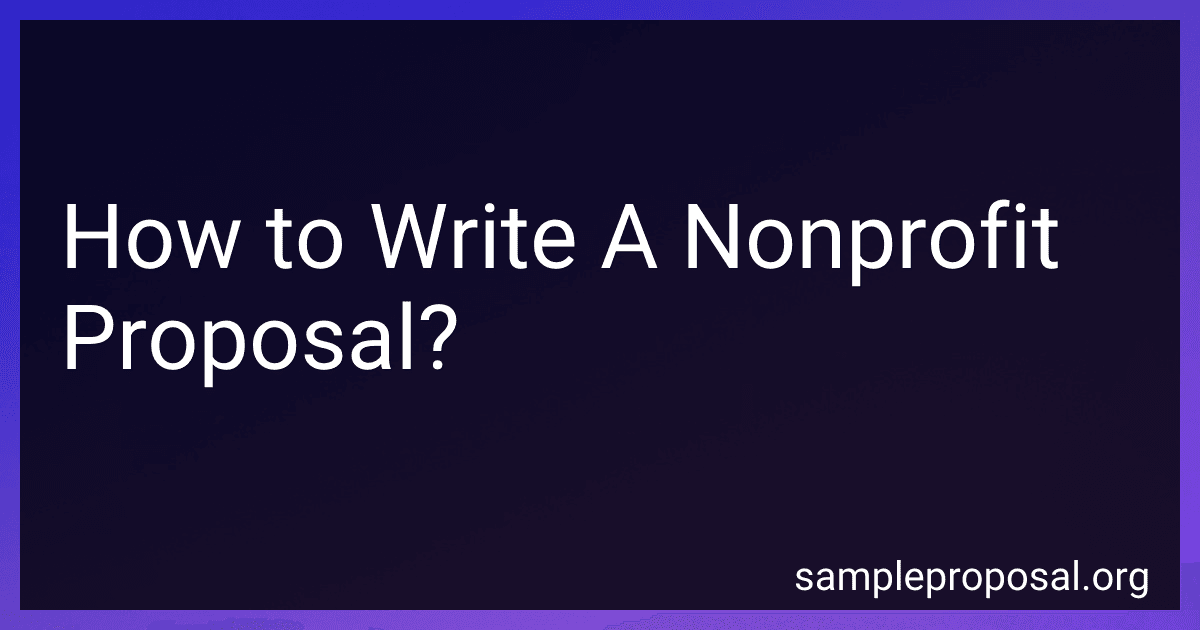 How to Write A Nonprofit Proposal? image