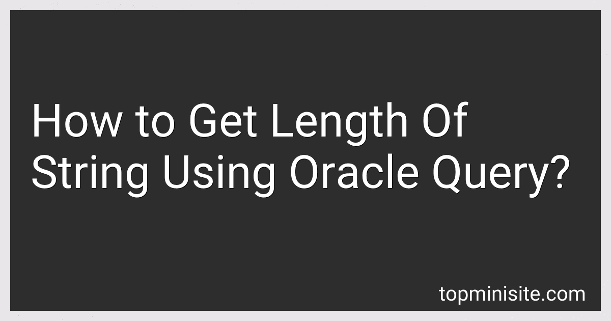 How to Get Length Of String Using Oracle Query? image