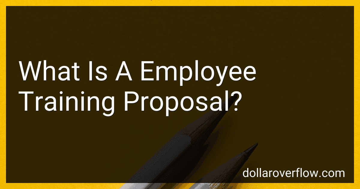 What Is A Employee Training Proposal? image