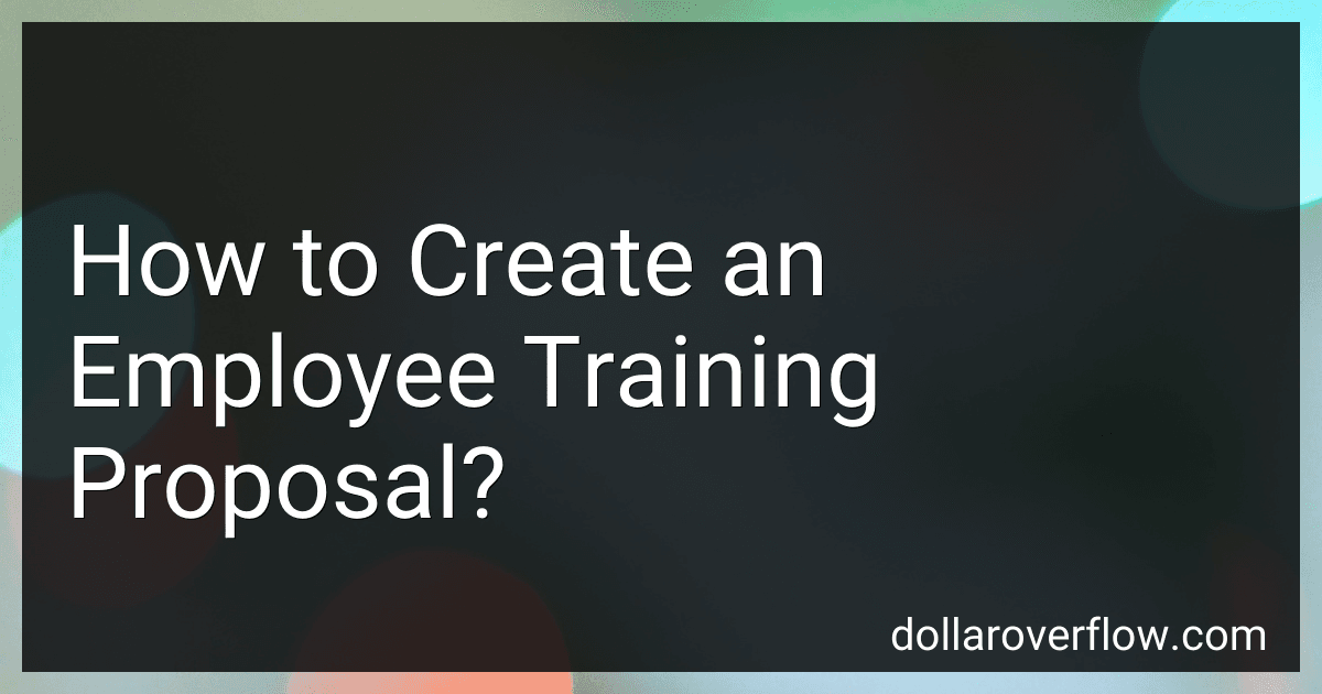 How to Create an Employee Training Proposal? image