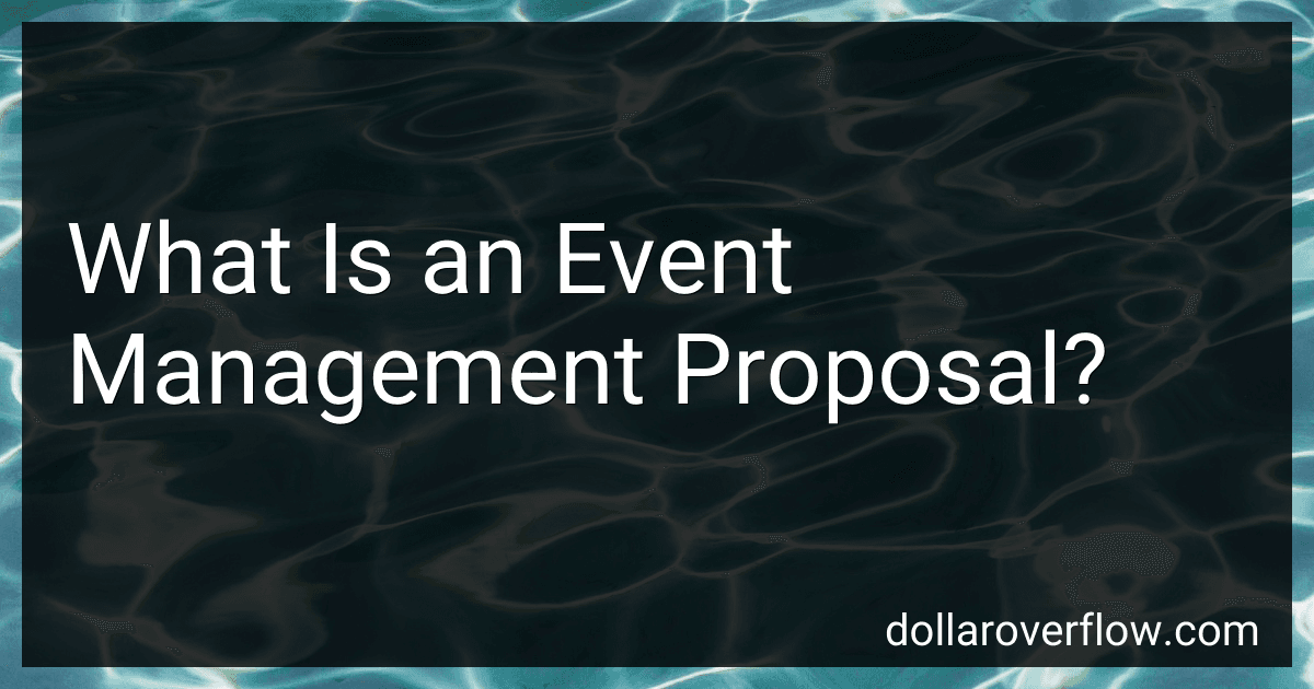 What Is an Event Management Proposal? image