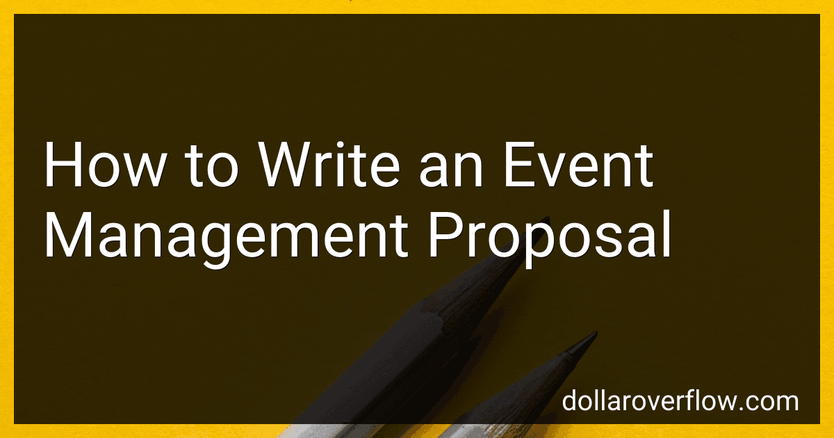 How to Write an Event Management Proposal image