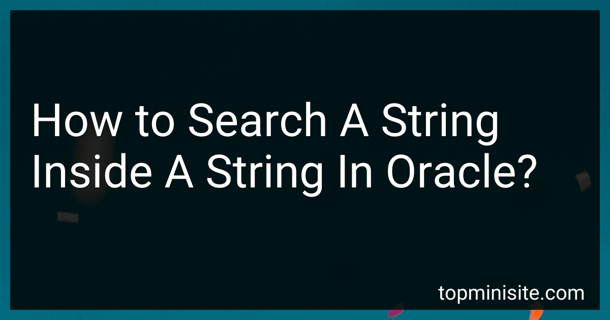 How to Search A String Inside A String In Oracle? image