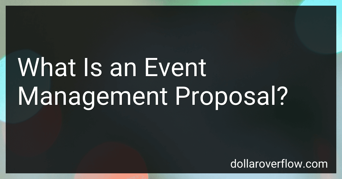 What Is an Event Management Proposal? image