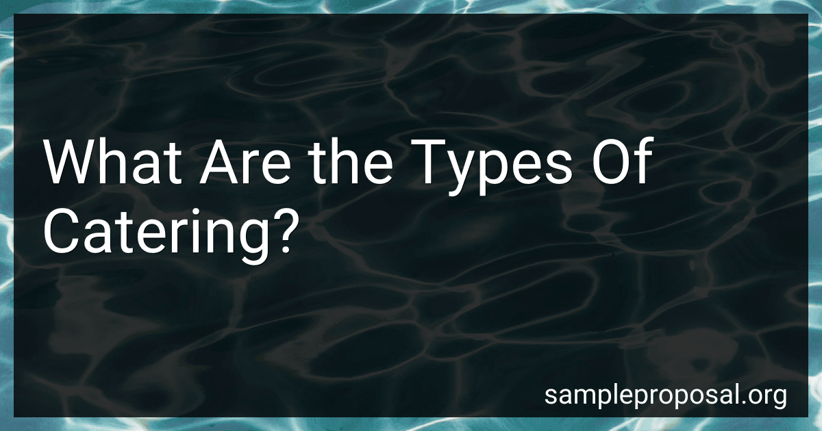 What Are the Types Of Catering? image