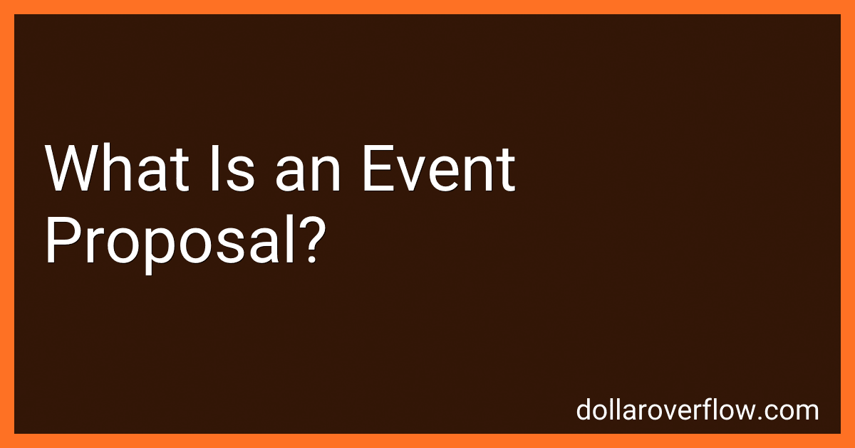 What Is an Event Proposal? image