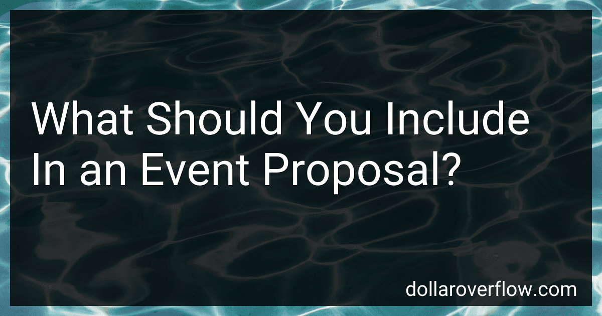 What Should You Include In an Event Proposal? image
