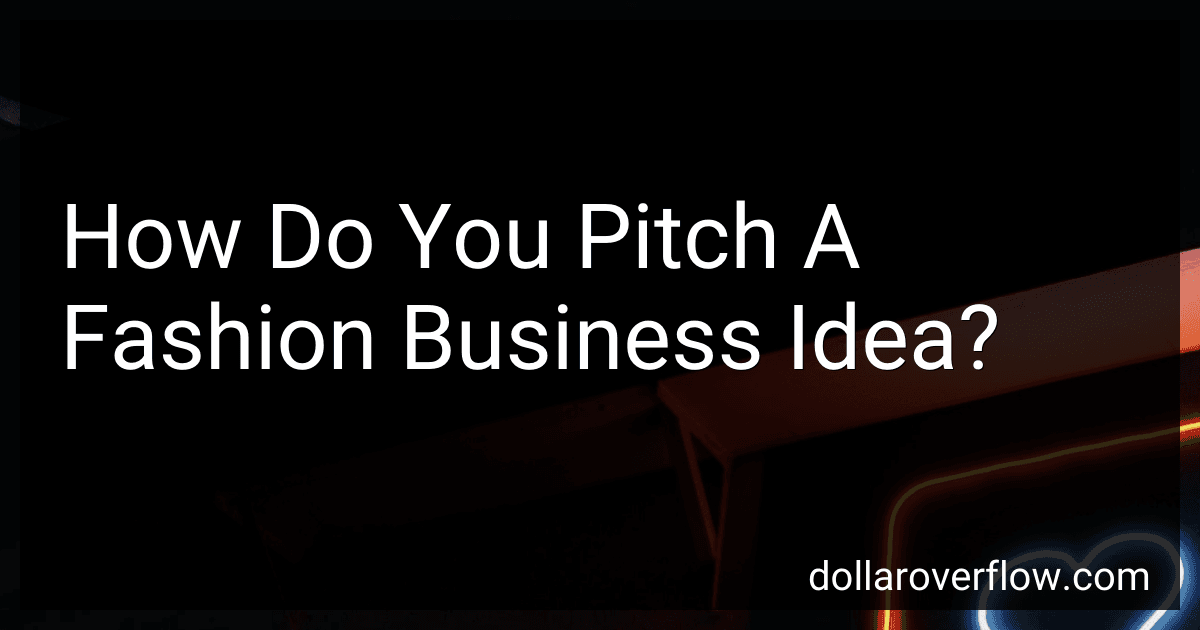 How Do You Pitch A Fashion Business Idea? image