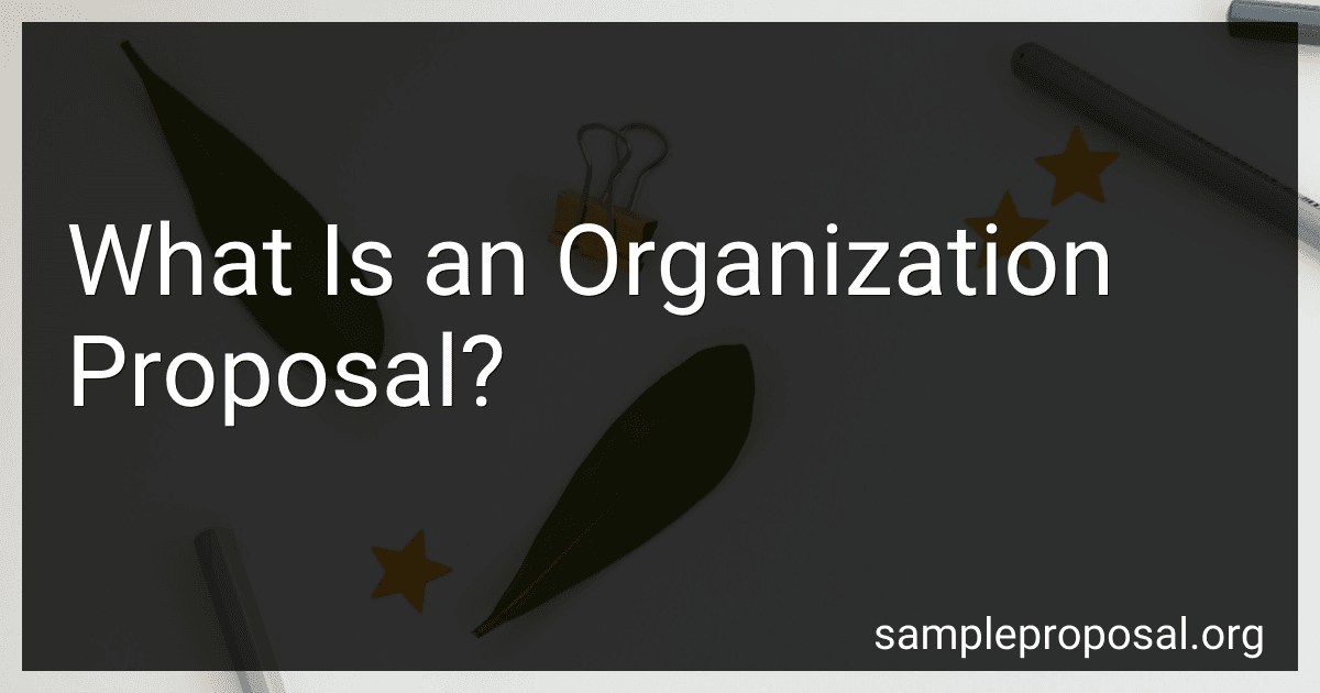 What Is an Organization Proposal? image