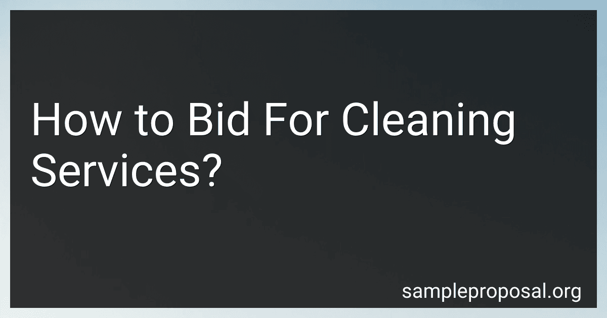 How to Bid For Cleaning Services? image