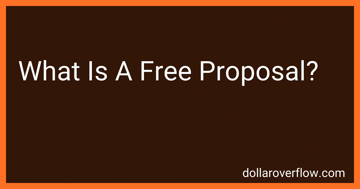 What Is A Free Proposal? image