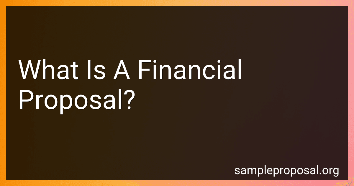 What Is A Financial Proposal? image