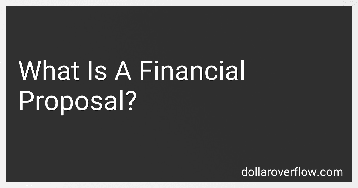 What Is A Financial Proposal? image
