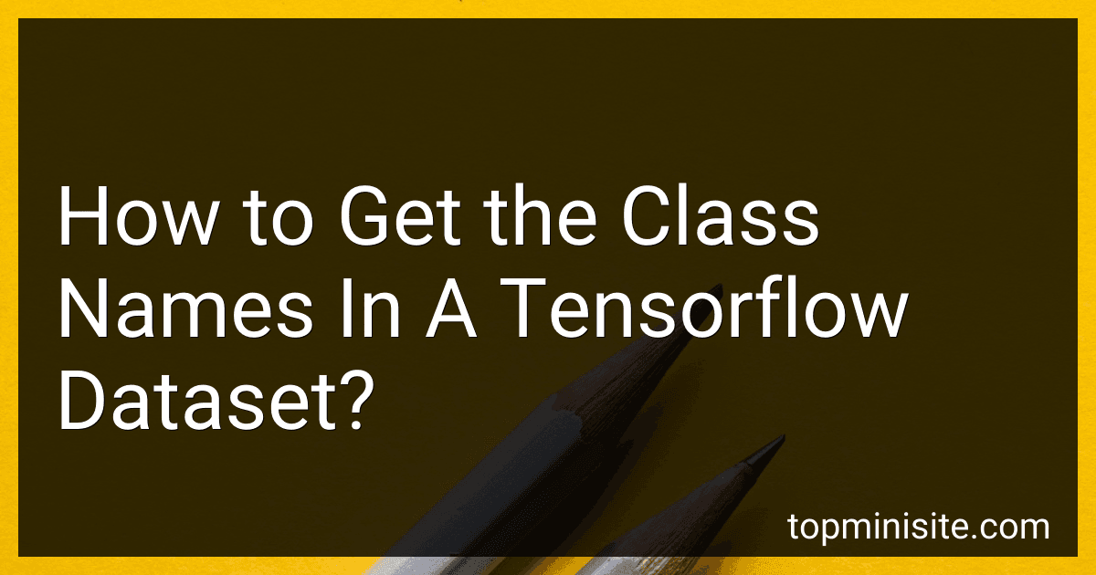 How to Get the Class Names In A Tensorflow Dataset? image