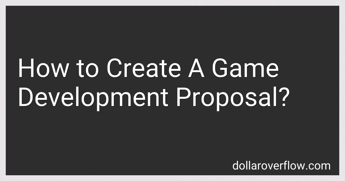 How to Create A Game Development Proposal? image