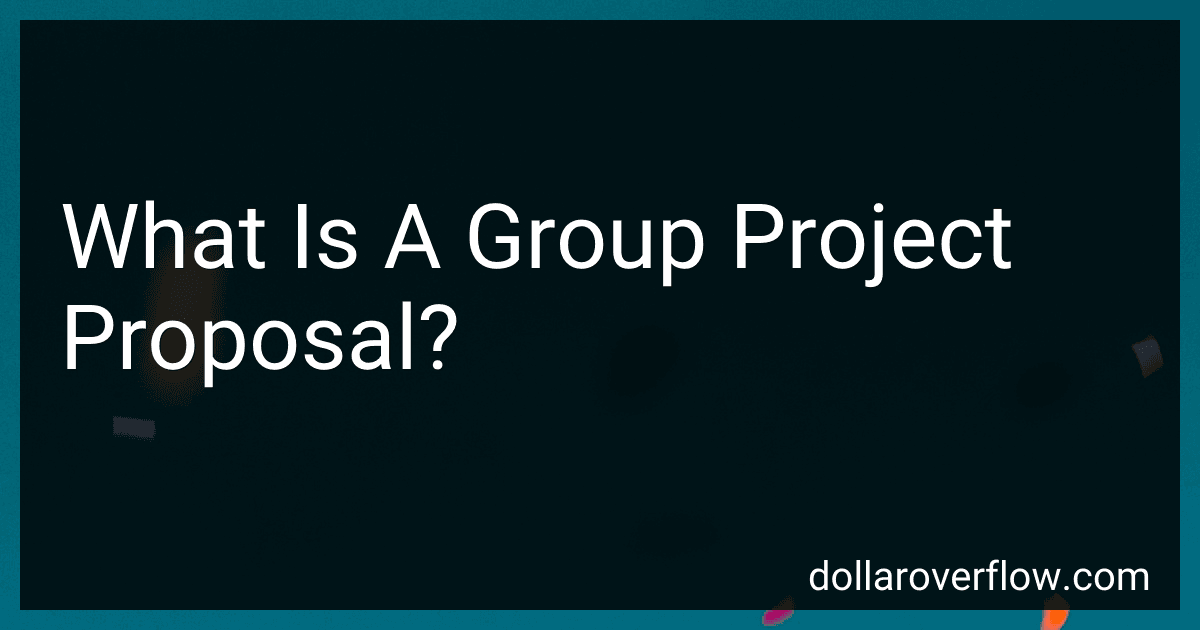 What Is A Group Project Proposal? image