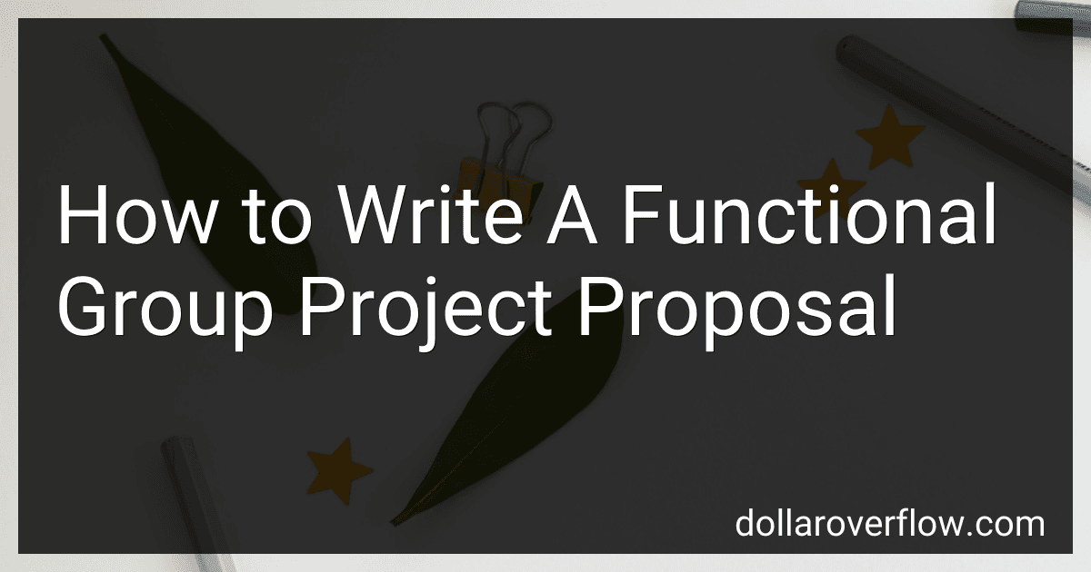How to Write A Functional Group Project Proposal image