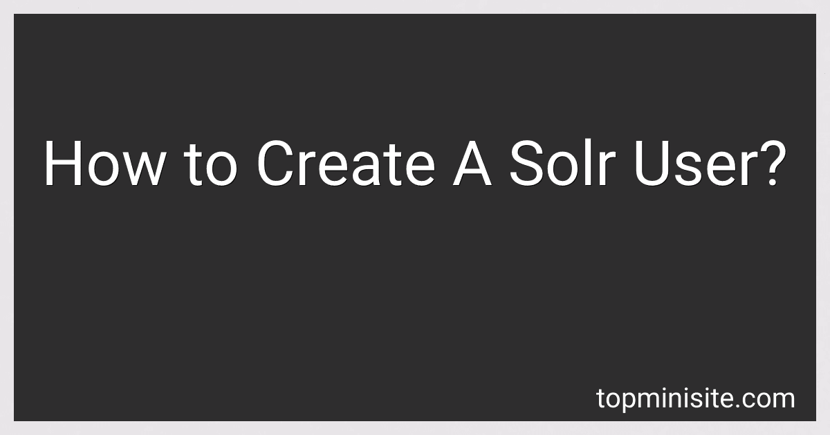 How to Create A Solr User? image