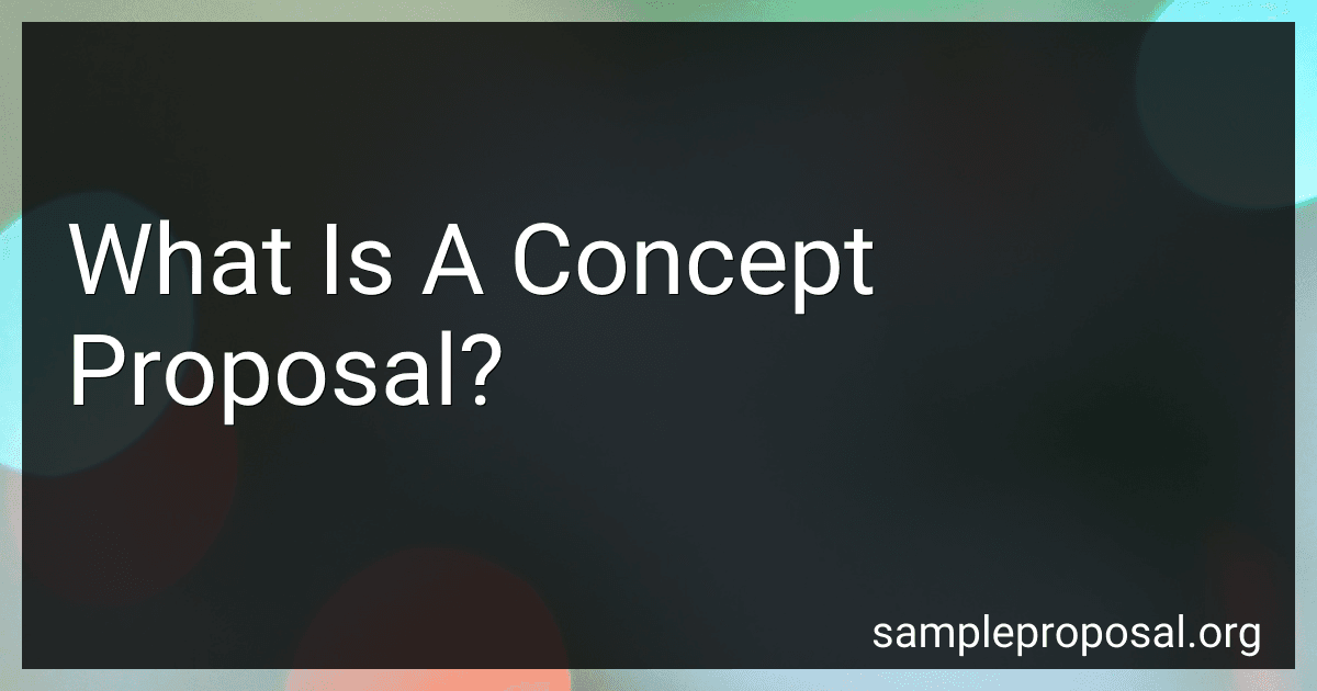 What Is A Concept Proposal? image