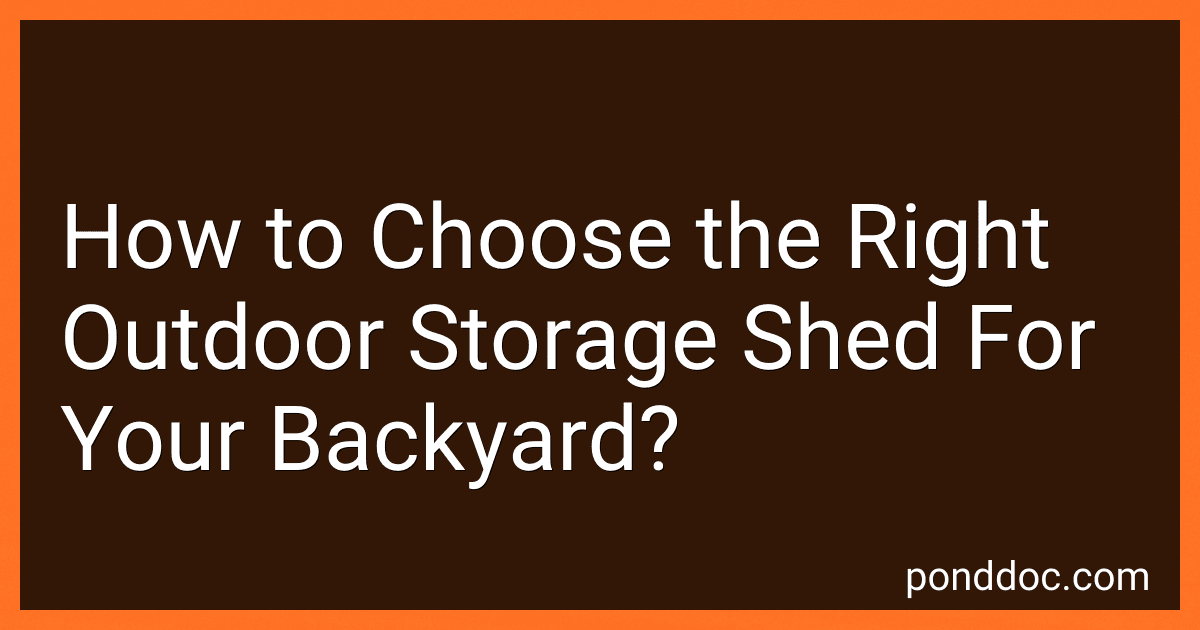 How to Choose the Right Outdoor Storage Shed For Your Backyard? image