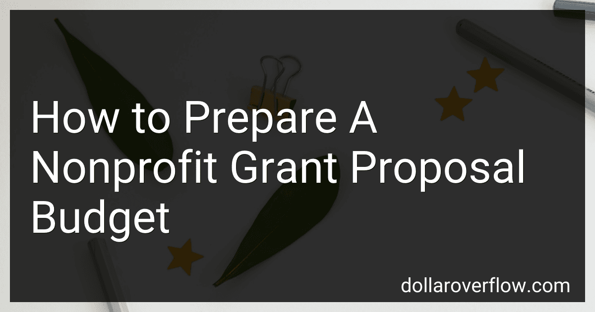 How to Prepare A Nonprofit Grant Proposal Budget image