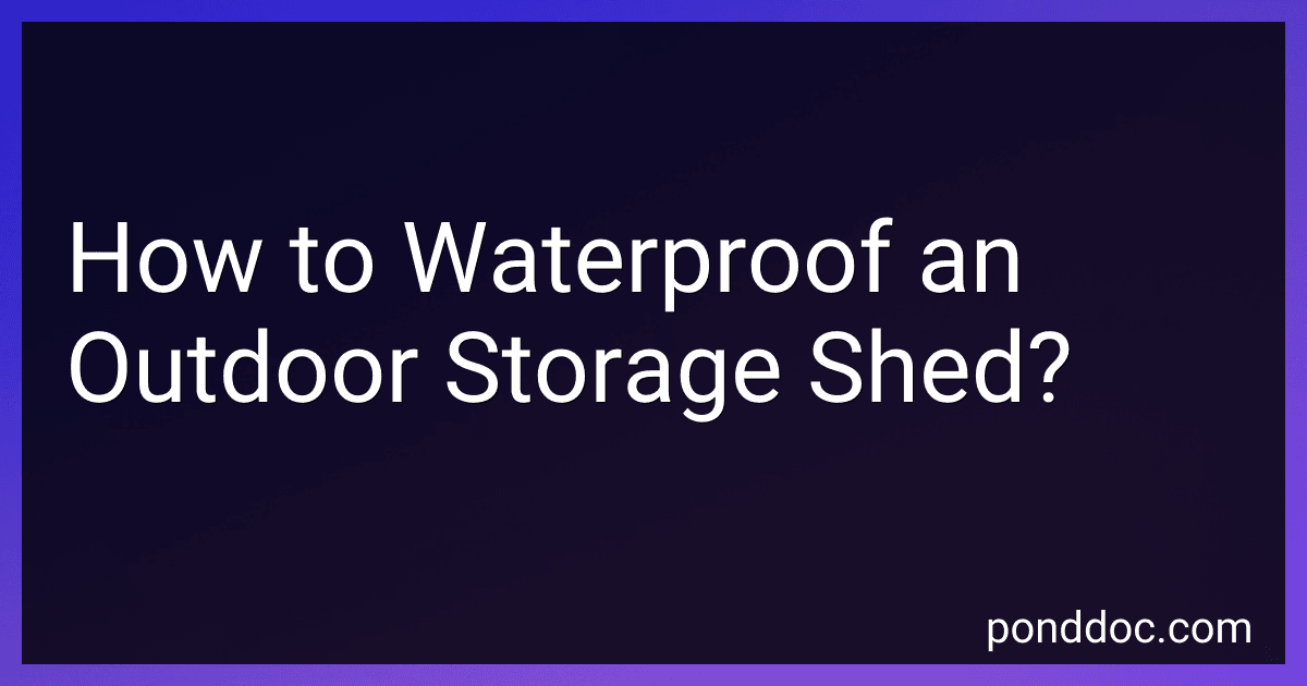 How to Waterproof an Outdoor Storage Shed? preview