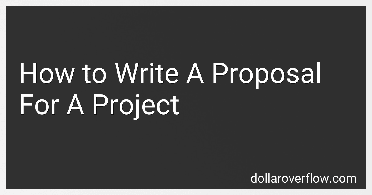 How to Write A Proposal For A Project image