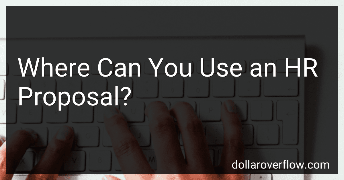 Where Can You Use an HR Proposal? image