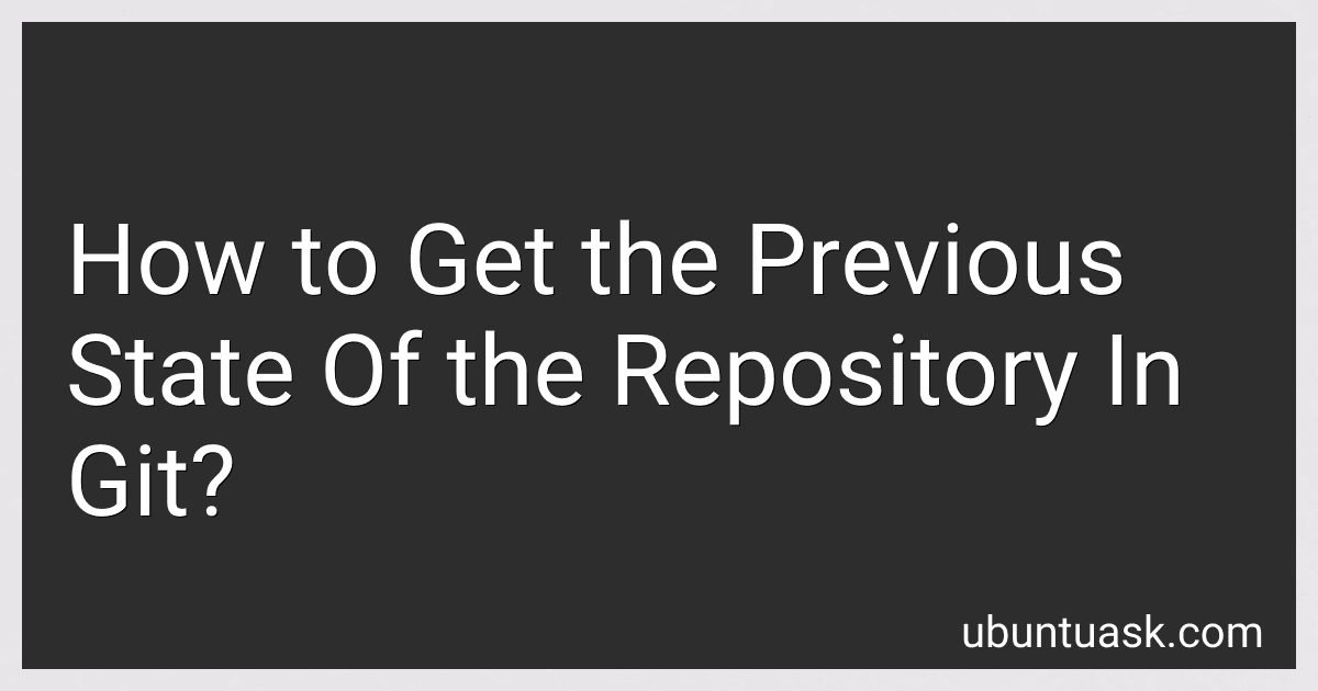 How to Get the Previous State Of the Repository In Git? image