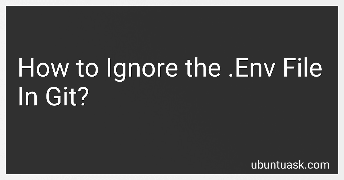 How to Ignore the .Env File In Git? image