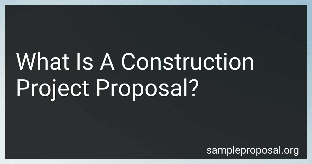 What Is A Construction Project Proposal? image