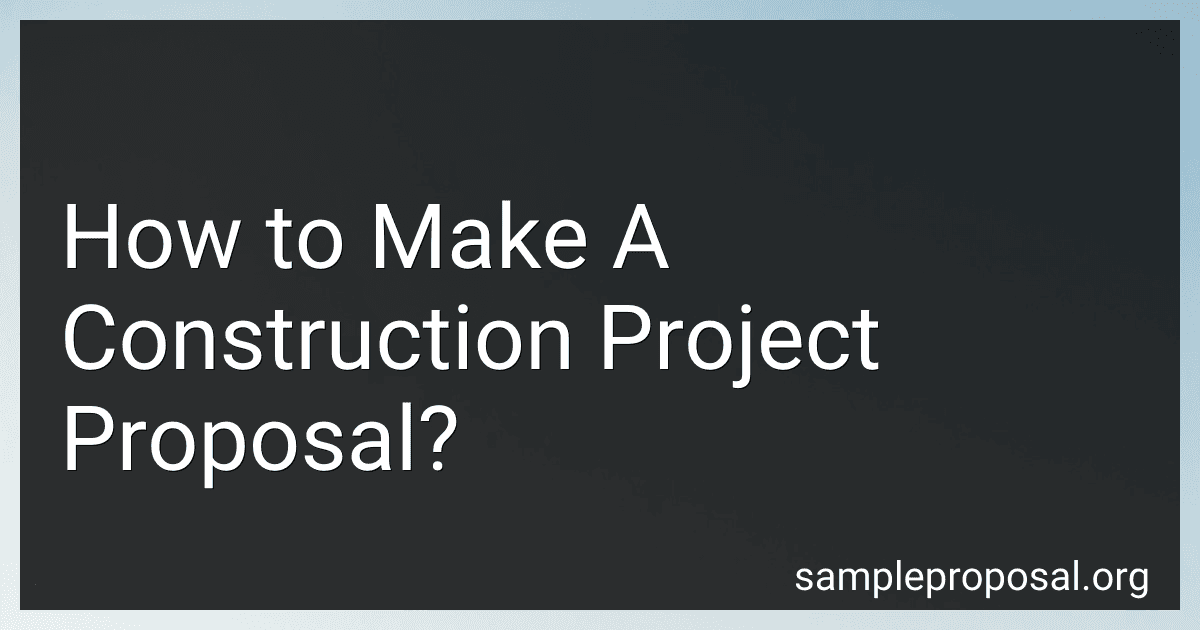How to Make A Construction Project Proposal? image