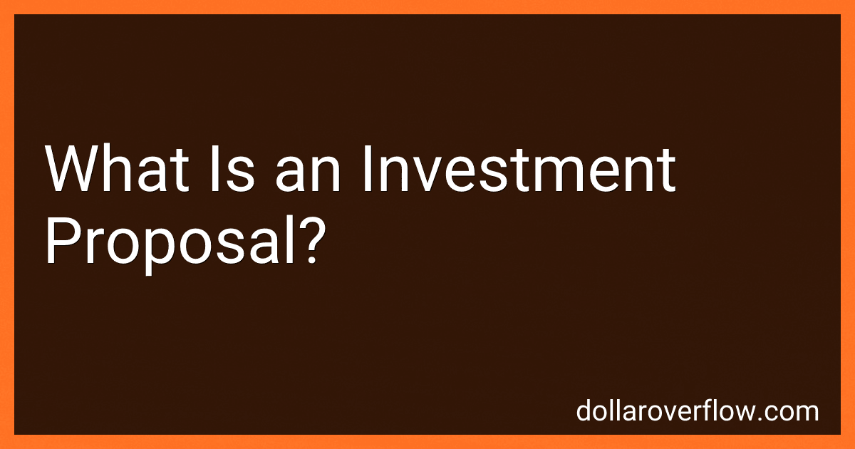 What Is an Investment Proposal? image