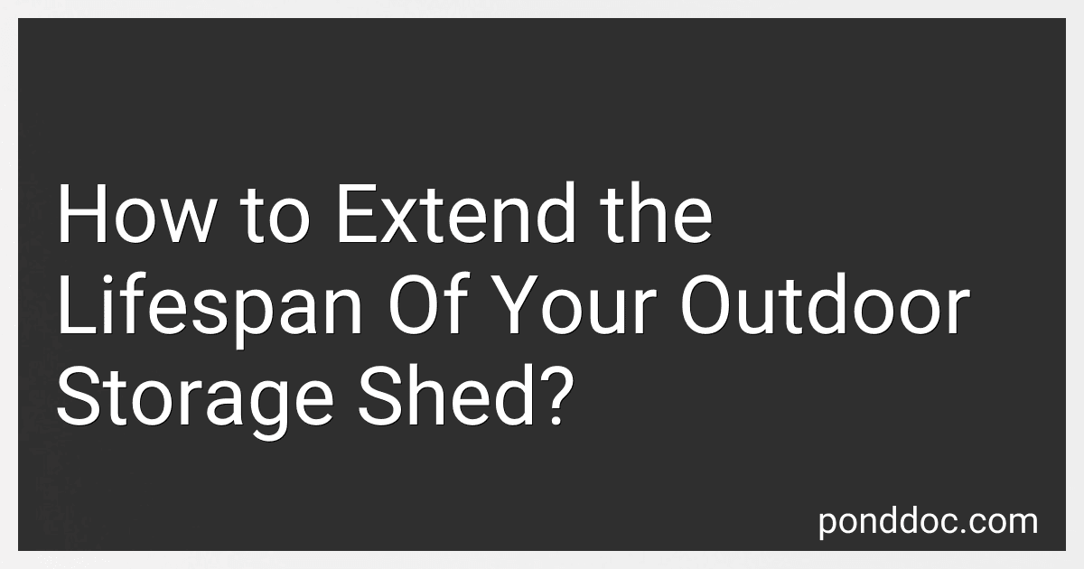 How to Extend the Lifespan Of Your Outdoor Storage Shed? preview