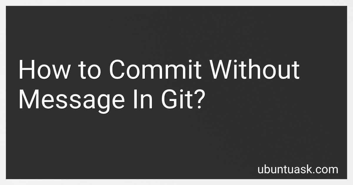 How to Commit Without Message In Git? image