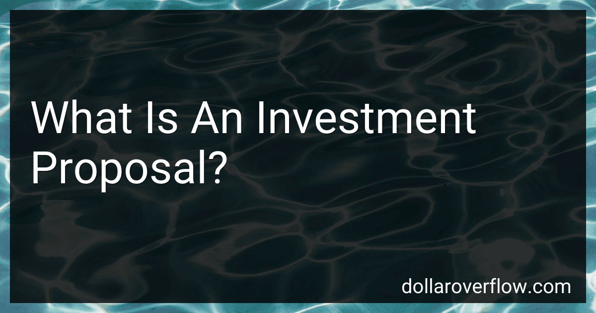 What Is An Investment Proposal? image