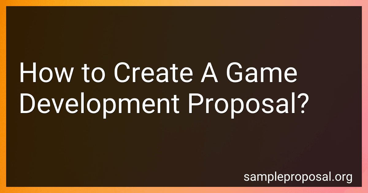 How to Create A Game Development Proposal? image