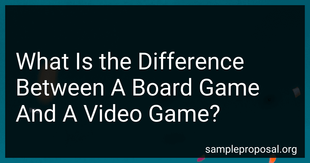 What Is the Difference Between A Board Game And A Video Game? image