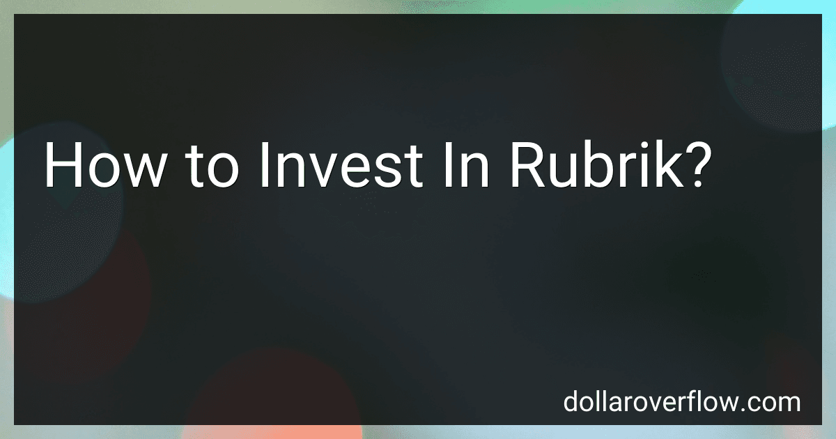 How to Invest In Rubrik? image