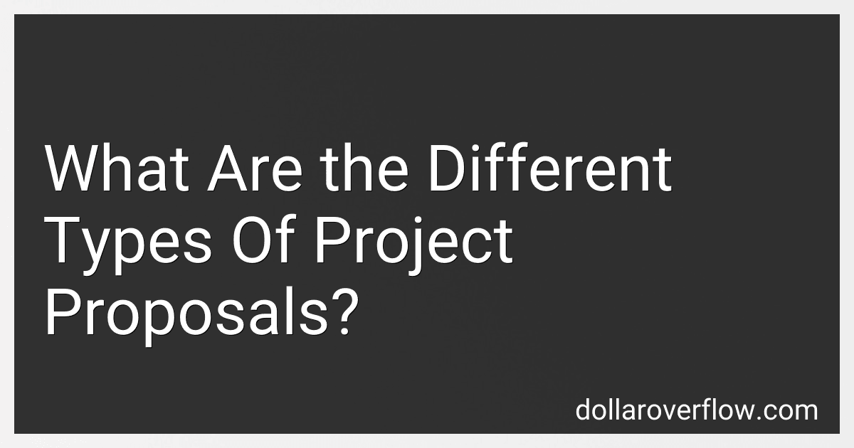 What Are the Different Types Of Project Proposals? image
