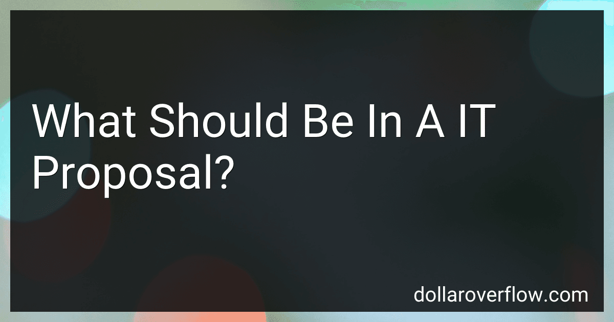 What Should Be In A IT Proposal? preview