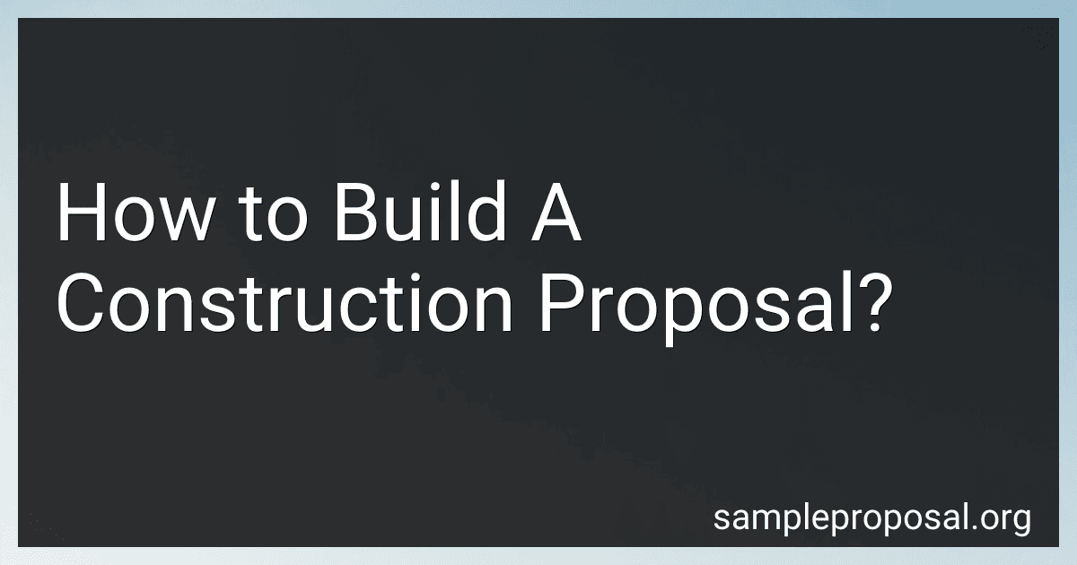 How to Build A Construction Proposal? image