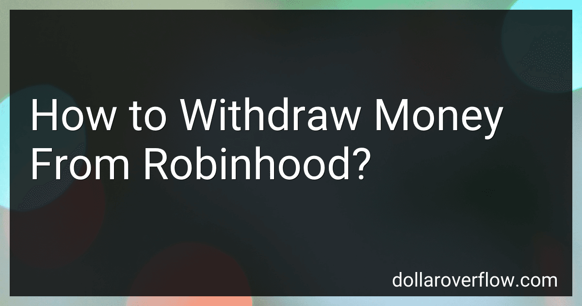How to Withdraw Money From Robinhood? image