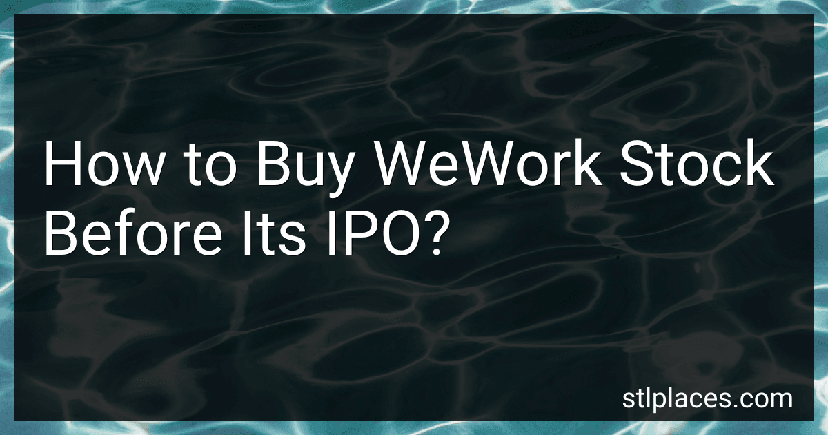 How to Buy WeWork Stock Before Its IPO? image
