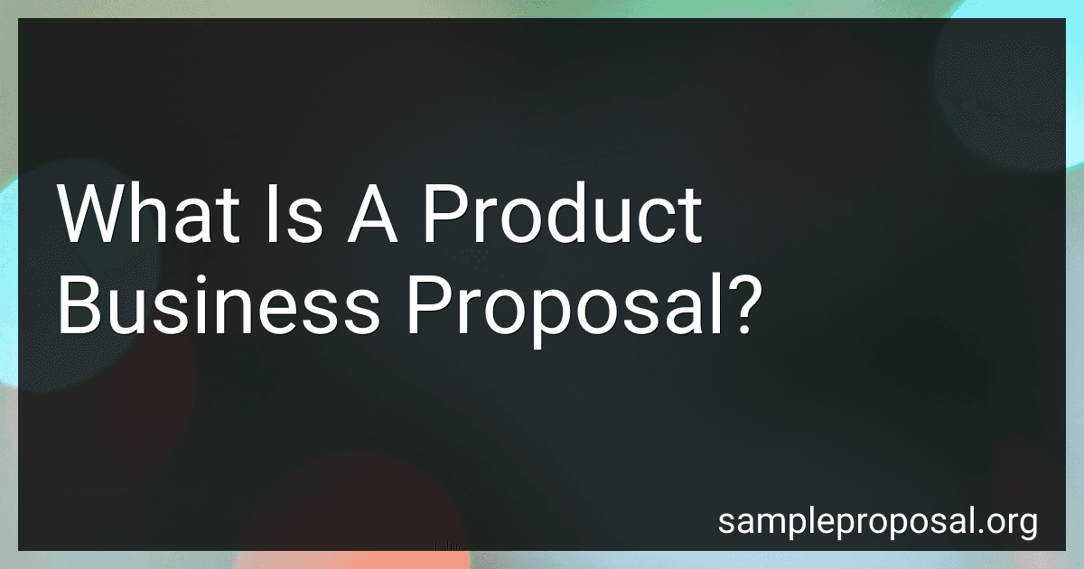 What Is A Product Business Proposal? image